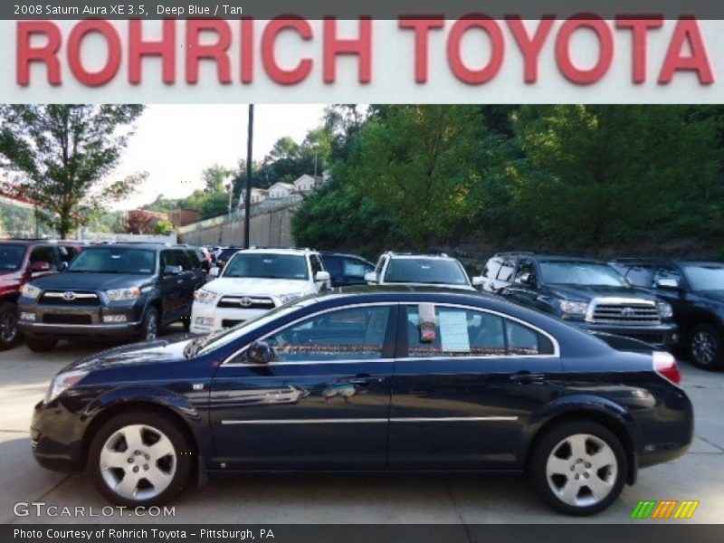 Deep Blue / Tan 2008 Saturn Aura XE 3.5