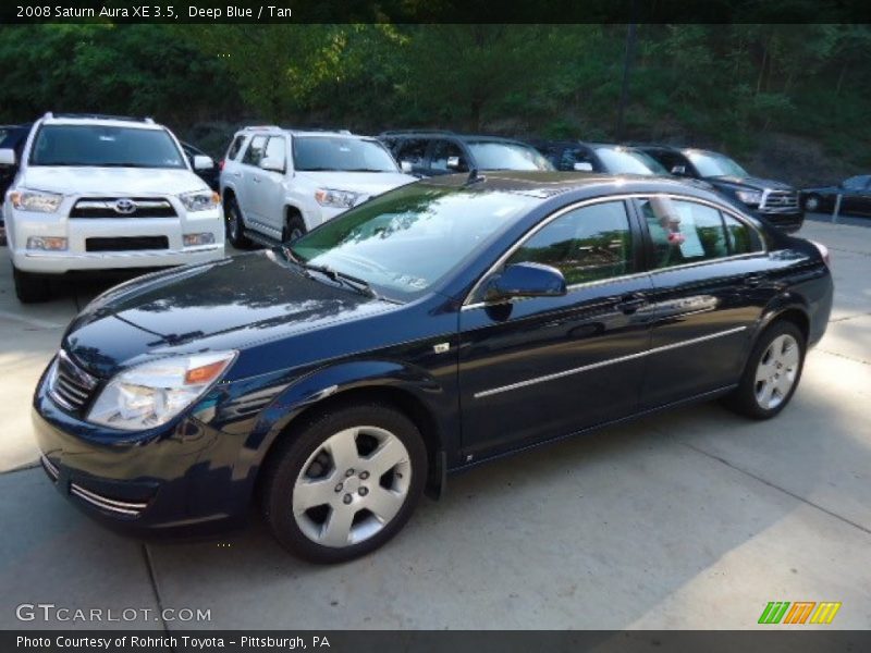 Deep Blue / Tan 2008 Saturn Aura XE 3.5