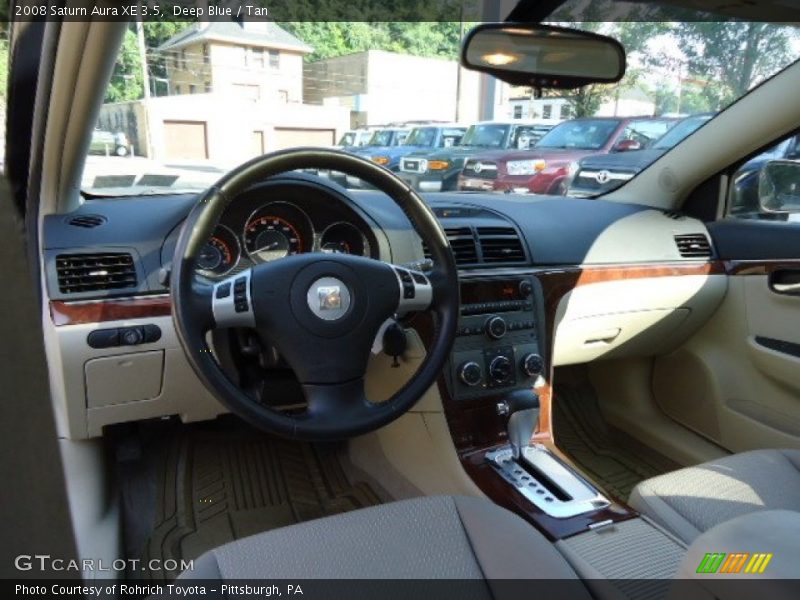 Deep Blue / Tan 2008 Saturn Aura XE 3.5