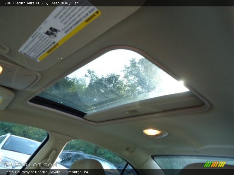 Deep Blue / Tan 2008 Saturn Aura XE 3.5