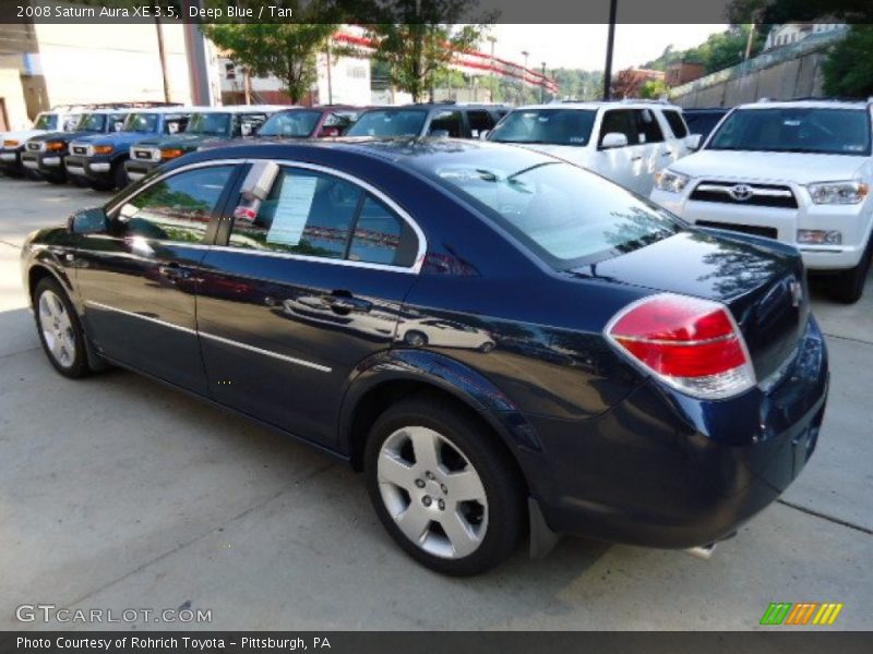 Deep Blue / Tan 2008 Saturn Aura XE 3.5