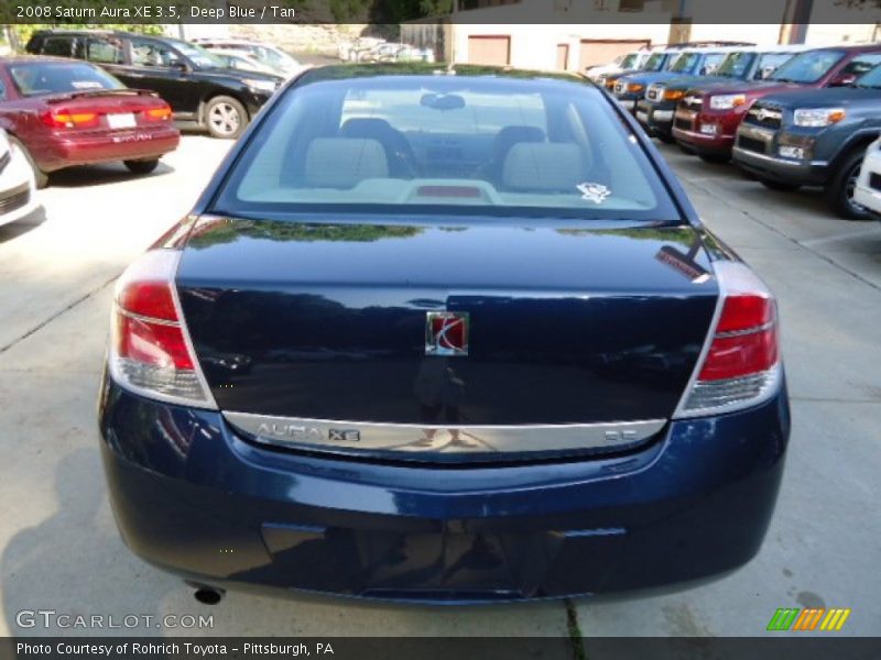 Deep Blue / Tan 2008 Saturn Aura XE 3.5