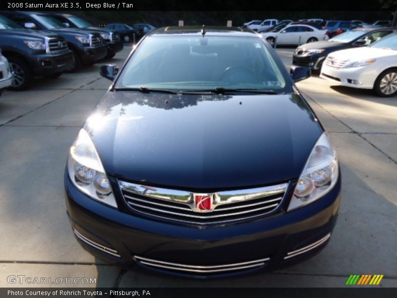 Deep Blue / Tan 2008 Saturn Aura XE 3.5