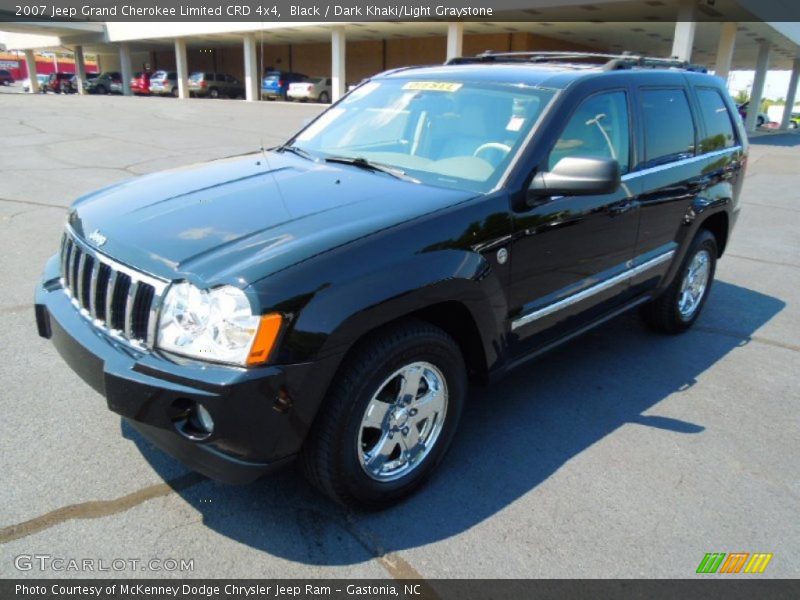 Black / Dark Khaki/Light Graystone 2007 Jeep Grand Cherokee Limited CRD 4x4