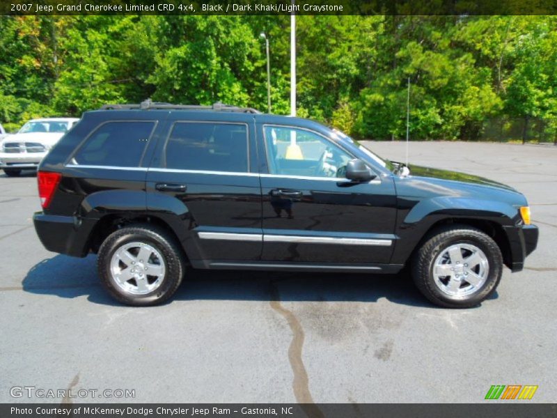 Black / Dark Khaki/Light Graystone 2007 Jeep Grand Cherokee Limited CRD 4x4