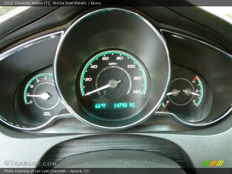 Mocha Steel Metallic / Ebony 2012 Chevrolet Malibu LTZ