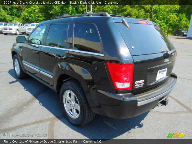 Black / Dark Khaki/Light Graystone 2007 Jeep Grand Cherokee Limited CRD 4x4