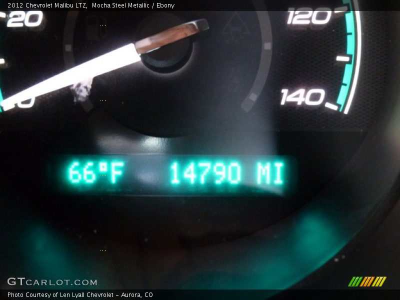Mocha Steel Metallic / Ebony 2012 Chevrolet Malibu LTZ