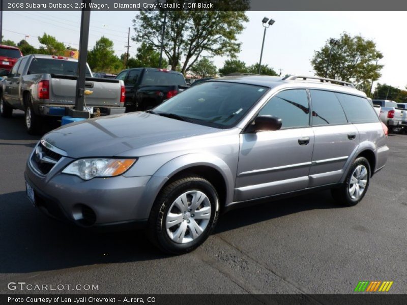 Diamond Gray Metallic / Off Black 2008 Subaru Outback 2.5i Wagon