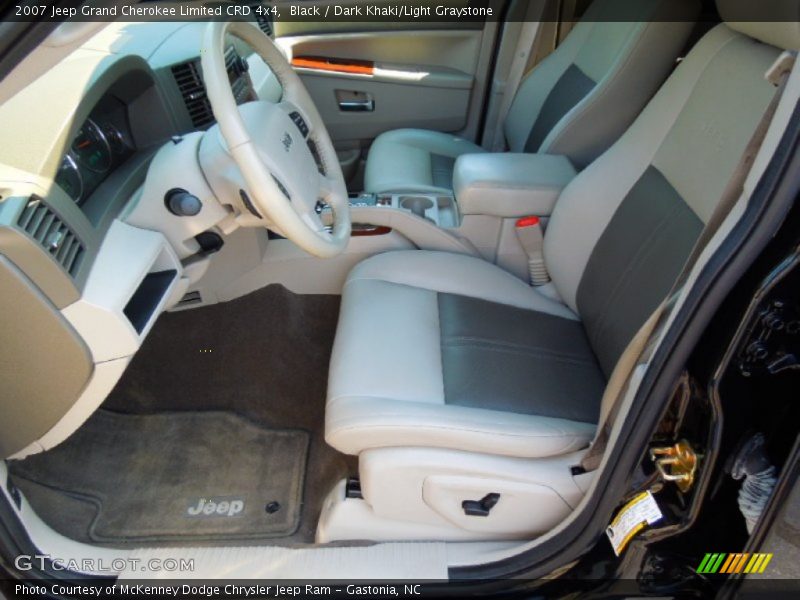 Black / Dark Khaki/Light Graystone 2007 Jeep Grand Cherokee Limited CRD 4x4
