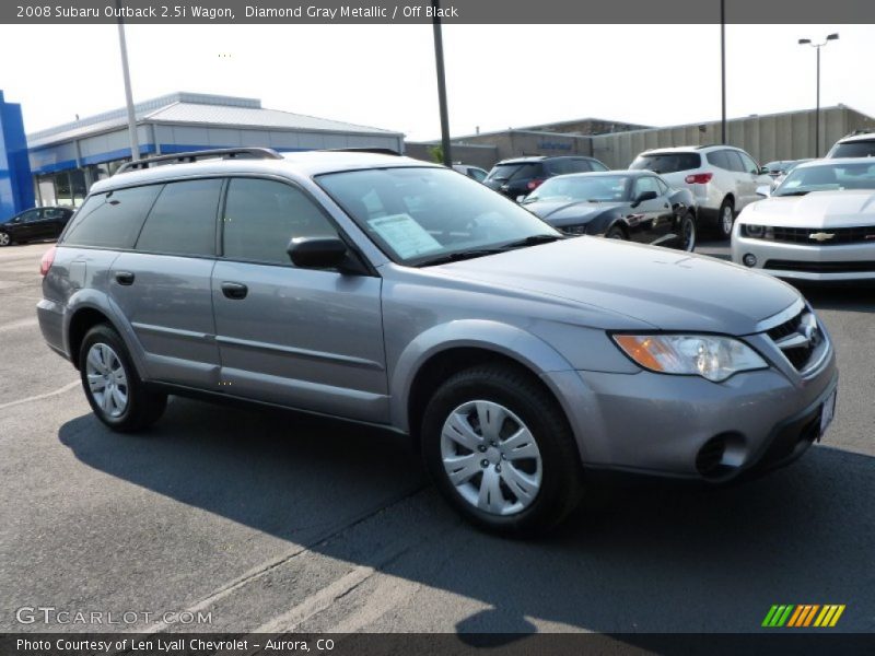 Diamond Gray Metallic / Off Black 2008 Subaru Outback 2.5i Wagon