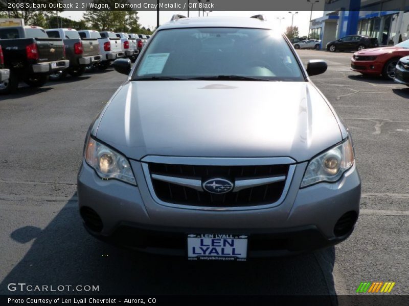 Diamond Gray Metallic / Off Black 2008 Subaru Outback 2.5i Wagon