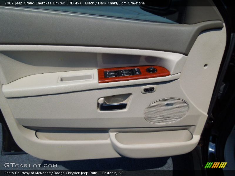Black / Dark Khaki/Light Graystone 2007 Jeep Grand Cherokee Limited CRD 4x4