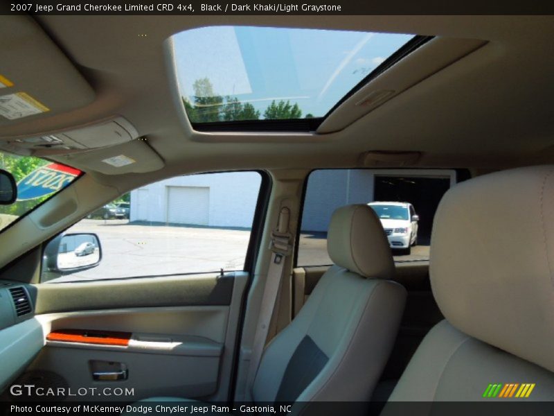 Black / Dark Khaki/Light Graystone 2007 Jeep Grand Cherokee Limited CRD 4x4