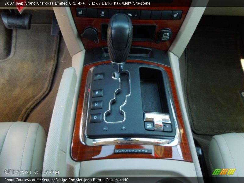 Black / Dark Khaki/Light Graystone 2007 Jeep Grand Cherokee Limited CRD 4x4