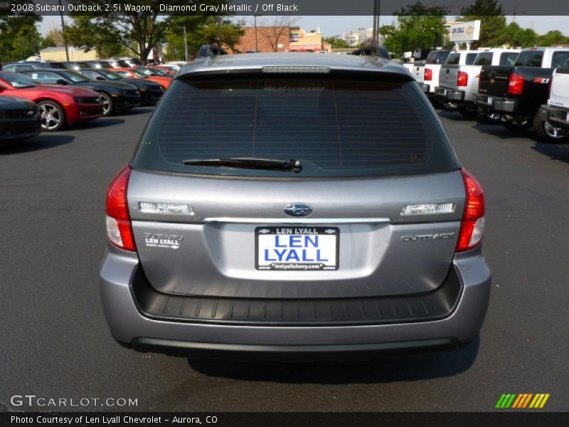Diamond Gray Metallic / Off Black 2008 Subaru Outback 2.5i Wagon