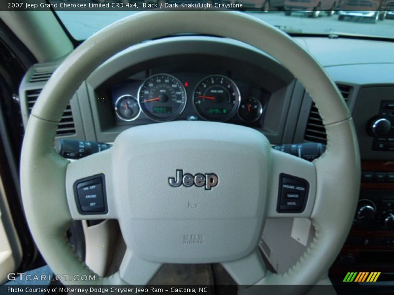 Black / Dark Khaki/Light Graystone 2007 Jeep Grand Cherokee Limited CRD 4x4