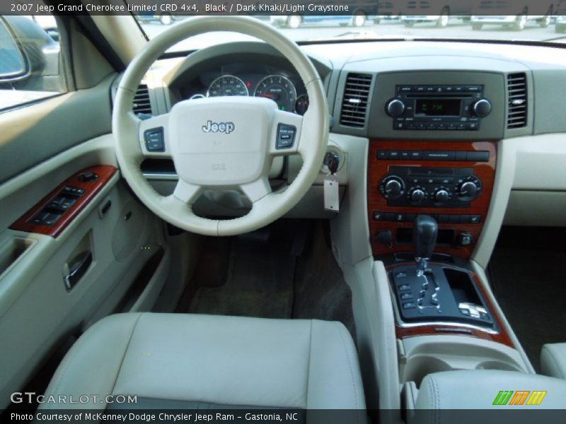 Black / Dark Khaki/Light Graystone 2007 Jeep Grand Cherokee Limited CRD 4x4