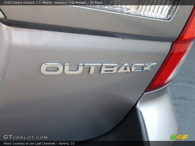 Diamond Gray Metallic / Off Black 2008 Subaru Outback 2.5i Wagon