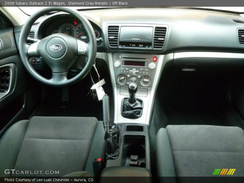 Diamond Gray Metallic / Off Black 2008 Subaru Outback 2.5i Wagon