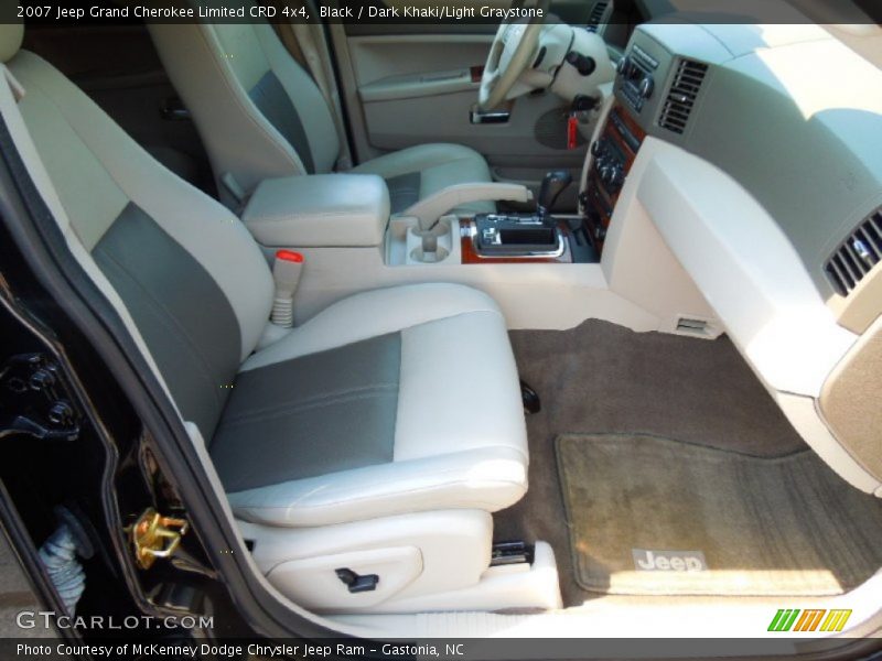 Black / Dark Khaki/Light Graystone 2007 Jeep Grand Cherokee Limited CRD 4x4