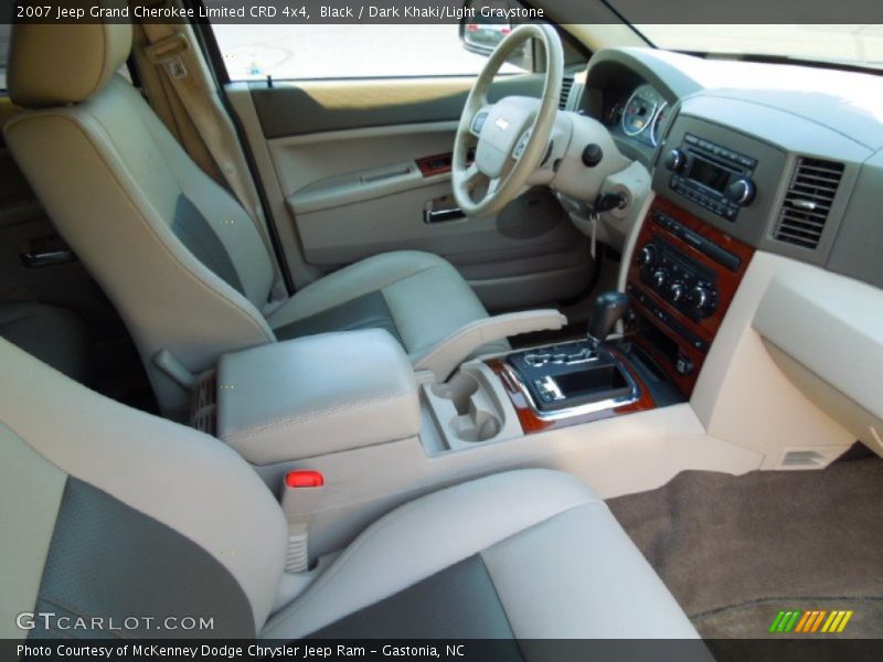 Black / Dark Khaki/Light Graystone 2007 Jeep Grand Cherokee Limited CRD 4x4
