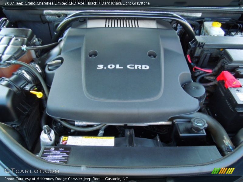 Black / Dark Khaki/Light Graystone 2007 Jeep Grand Cherokee Limited CRD 4x4