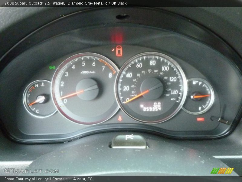 Diamond Gray Metallic / Off Black 2008 Subaru Outback 2.5i Wagon