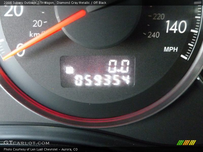 Diamond Gray Metallic / Off Black 2008 Subaru Outback 2.5i Wagon