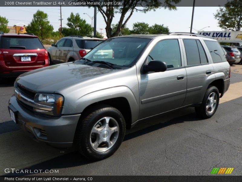 Graystone Metallic / Light Gray 2008 Chevrolet TrailBlazer LS 4x4