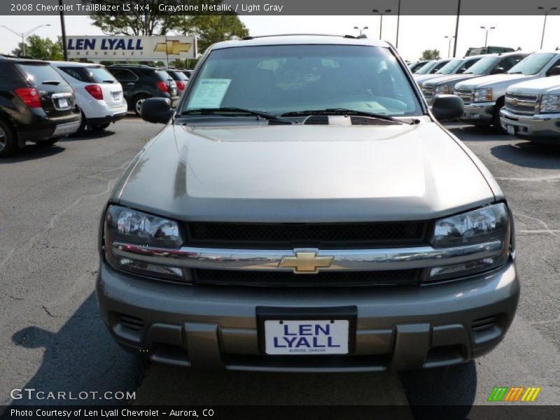 Graystone Metallic / Light Gray 2008 Chevrolet TrailBlazer LS 4x4