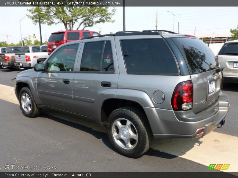 Graystone Metallic / Light Gray 2008 Chevrolet TrailBlazer LS 4x4