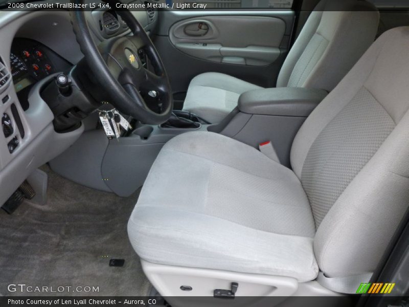 Graystone Metallic / Light Gray 2008 Chevrolet TrailBlazer LS 4x4