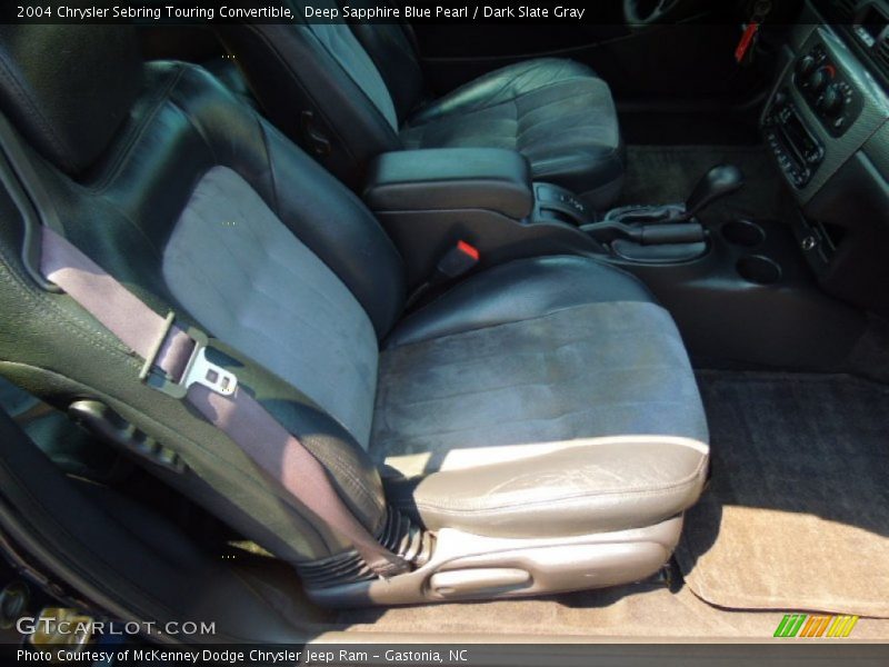 Deep Sapphire Blue Pearl / Dark Slate Gray 2004 Chrysler Sebring Touring Convertible
