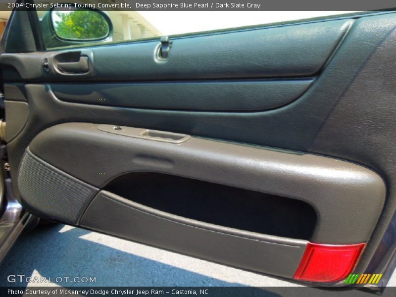 Deep Sapphire Blue Pearl / Dark Slate Gray 2004 Chrysler Sebring Touring Convertible