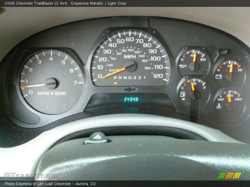 Graystone Metallic / Light Gray 2008 Chevrolet TrailBlazer LS 4x4