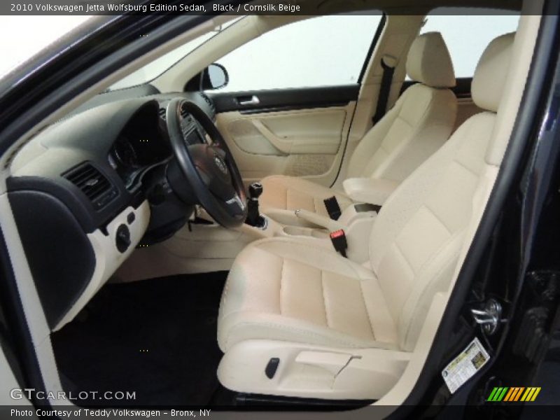 Black / Cornsilk Beige 2010 Volkswagen Jetta Wolfsburg Edition Sedan