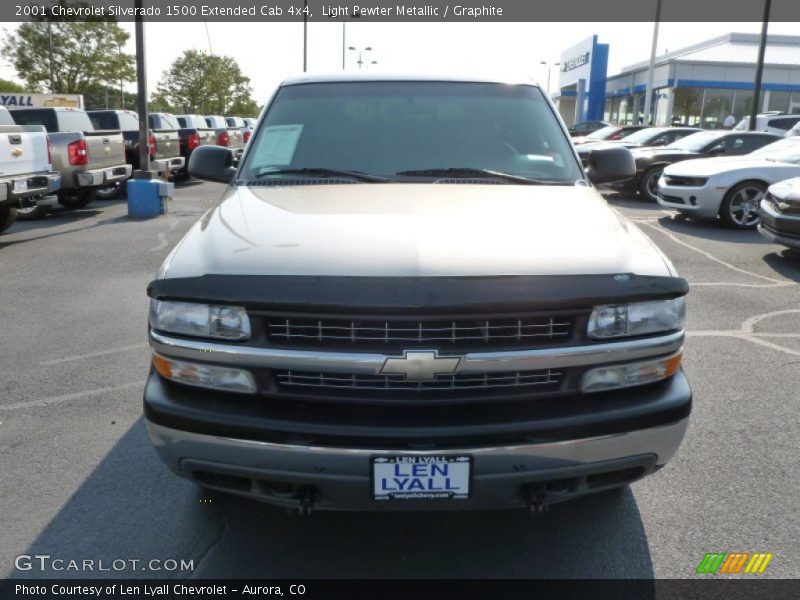Light Pewter Metallic / Graphite 2001 Chevrolet Silverado 1500 Extended Cab 4x4