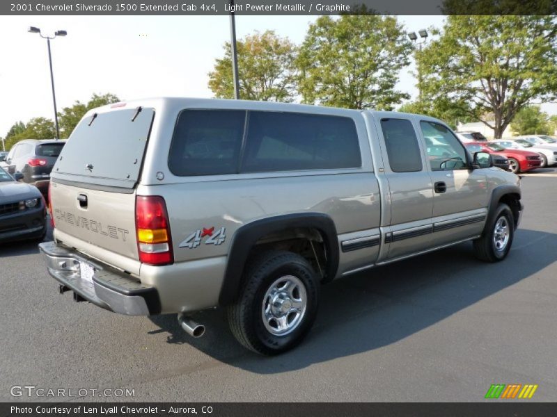Light Pewter Metallic / Graphite 2001 Chevrolet Silverado 1500 Extended Cab 4x4