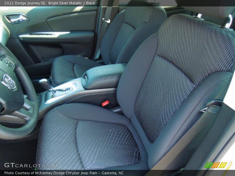 Bright Silver Metallic / Black 2012 Dodge Journey SE