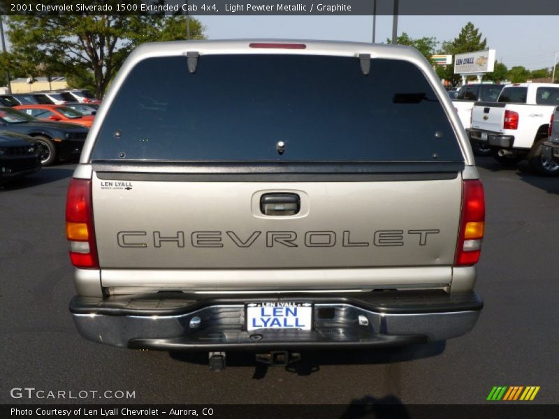 Light Pewter Metallic / Graphite 2001 Chevrolet Silverado 1500 Extended Cab 4x4