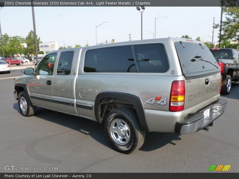 Light Pewter Metallic / Graphite 2001 Chevrolet Silverado 1500 Extended Cab 4x4