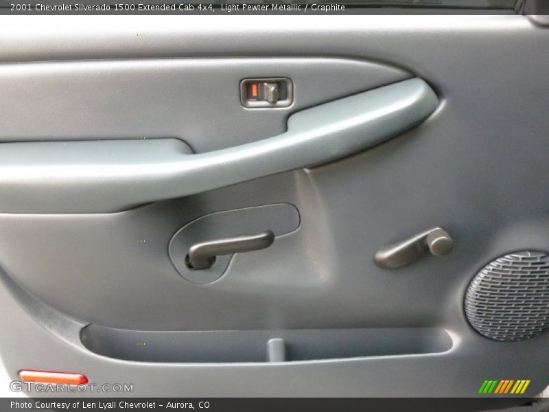 Light Pewter Metallic / Graphite 2001 Chevrolet Silverado 1500 Extended Cab 4x4