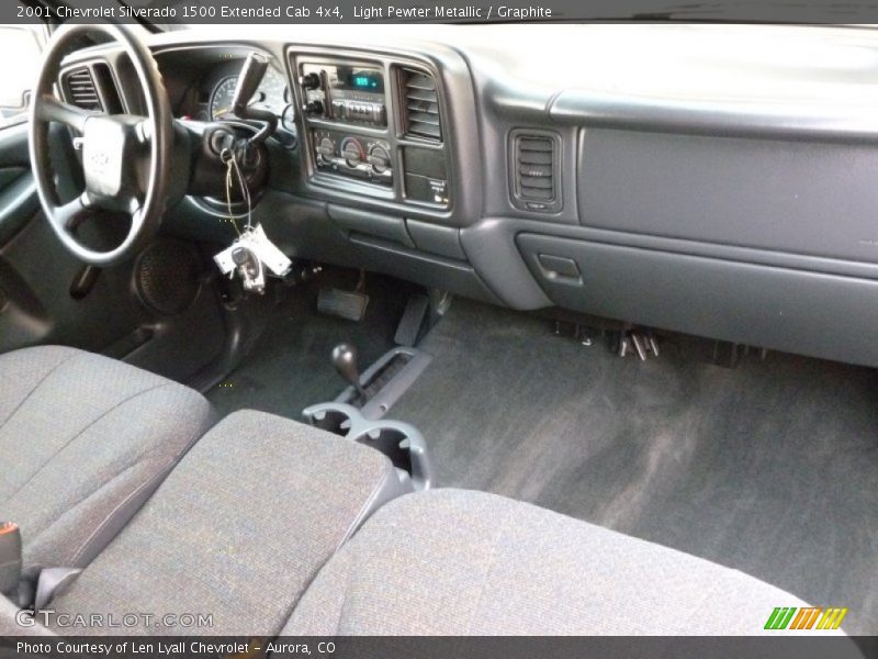 Light Pewter Metallic / Graphite 2001 Chevrolet Silverado 1500 Extended Cab 4x4
