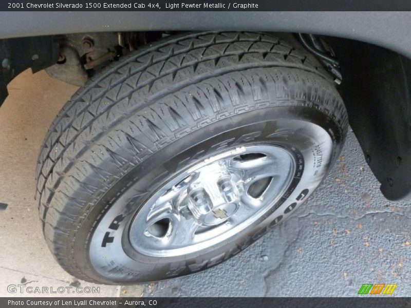 Light Pewter Metallic / Graphite 2001 Chevrolet Silverado 1500 Extended Cab 4x4