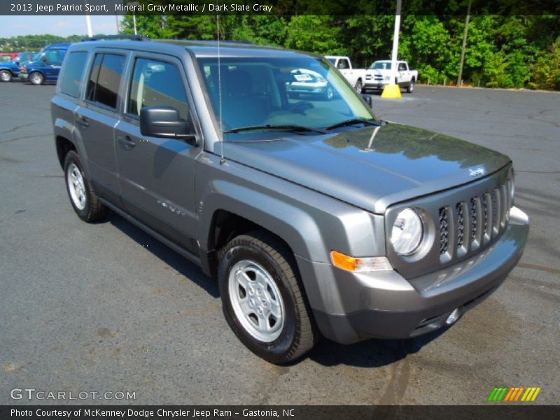 Mineral Gray Metallic / Dark Slate Gray 2013 Jeep Patriot Sport