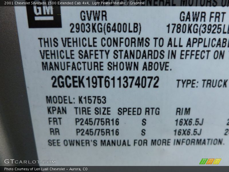 Light Pewter Metallic / Graphite 2001 Chevrolet Silverado 1500 Extended Cab 4x4
