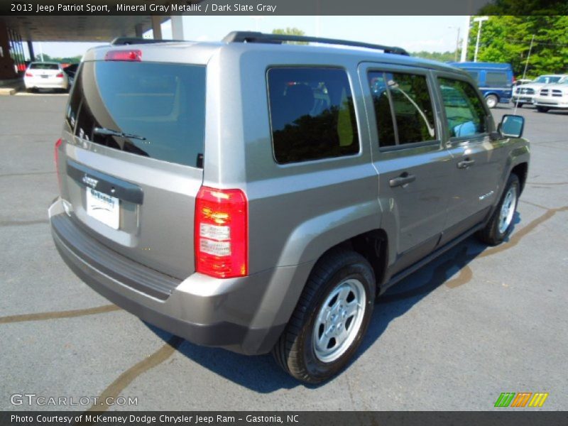 Mineral Gray Metallic / Dark Slate Gray 2013 Jeep Patriot Sport
