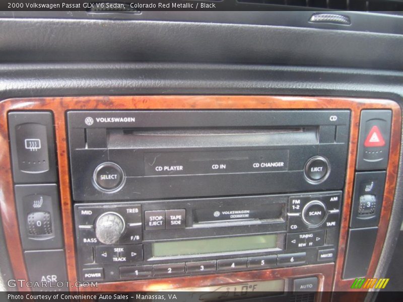 Colorado Red Metallic / Black 2000 Volkswagen Passat GLX V6 Sedan
