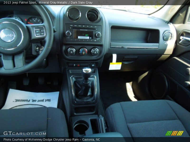 Mineral Gray Metallic / Dark Slate Gray 2013 Jeep Patriot Sport
